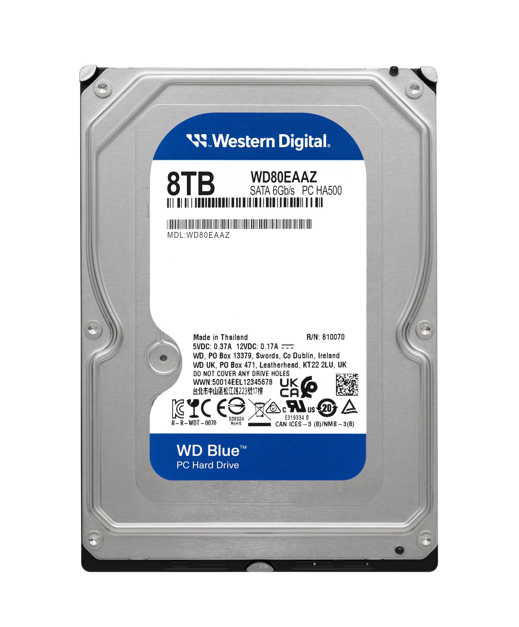 Amazon | WD80EAAZ [WD Blue（8TB 3.5インチ SATA 6G 5640rpm 256MB