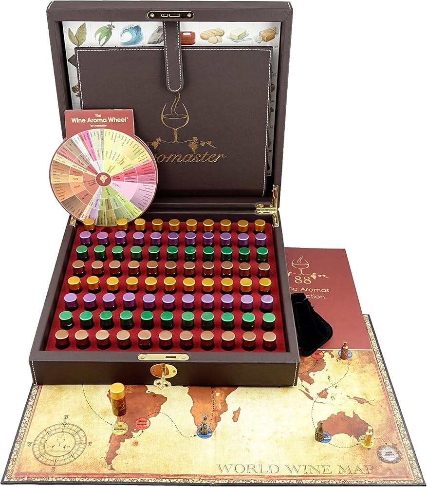 Coffret Master des Arômes du Vin - 88 arômes (Jeu et Roue des