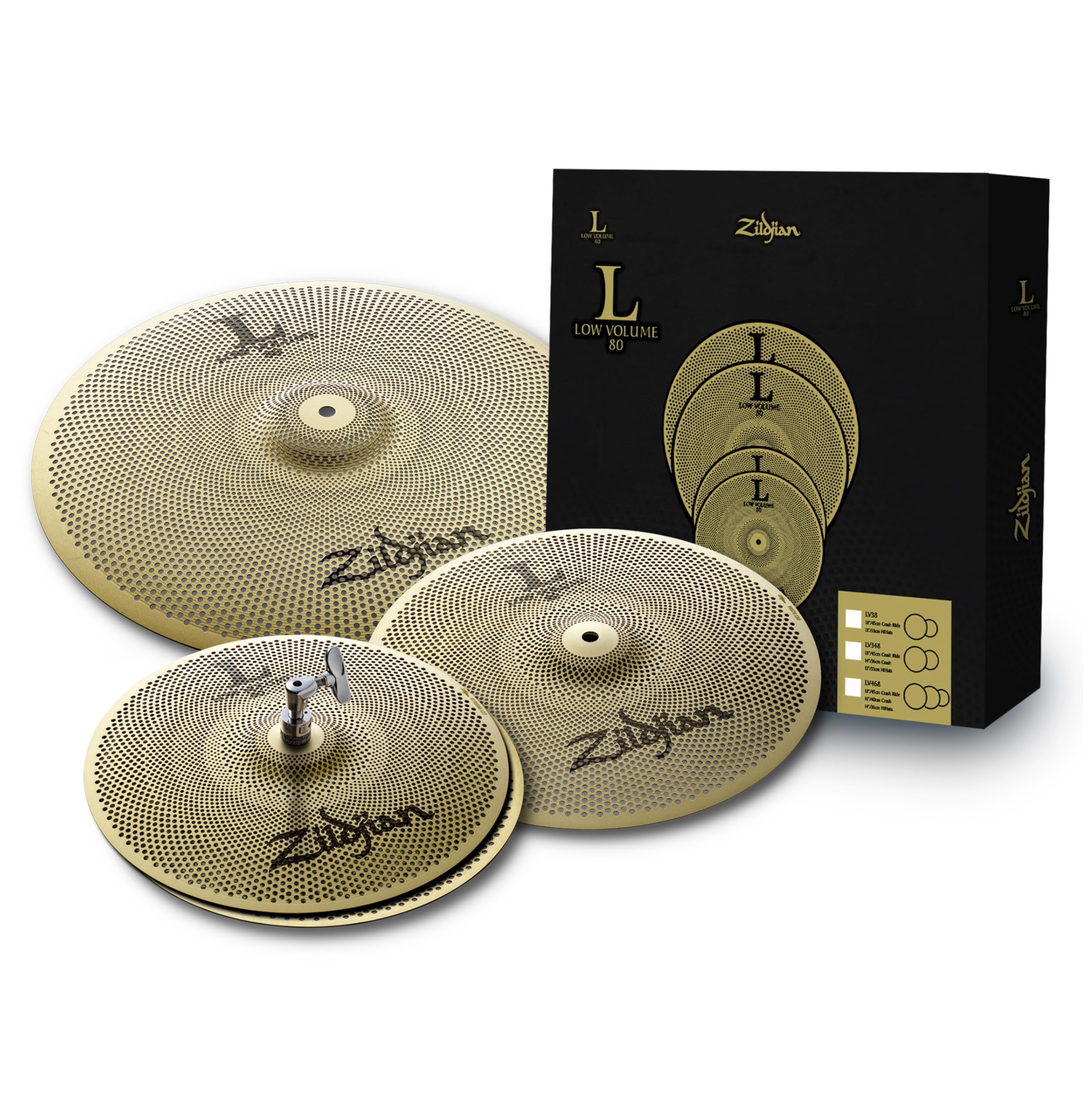 Amazon.com: Avedis Zildjian Company L80 Low Volume Cymbal Pack