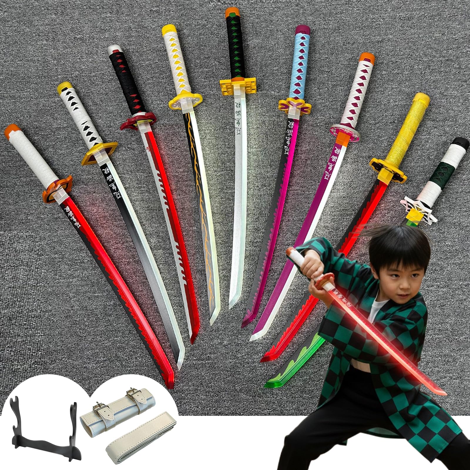 Amazon | Ncvoae 日輪刀 子供 コスプレ 道具 『大人/子供用』 煉獄杏