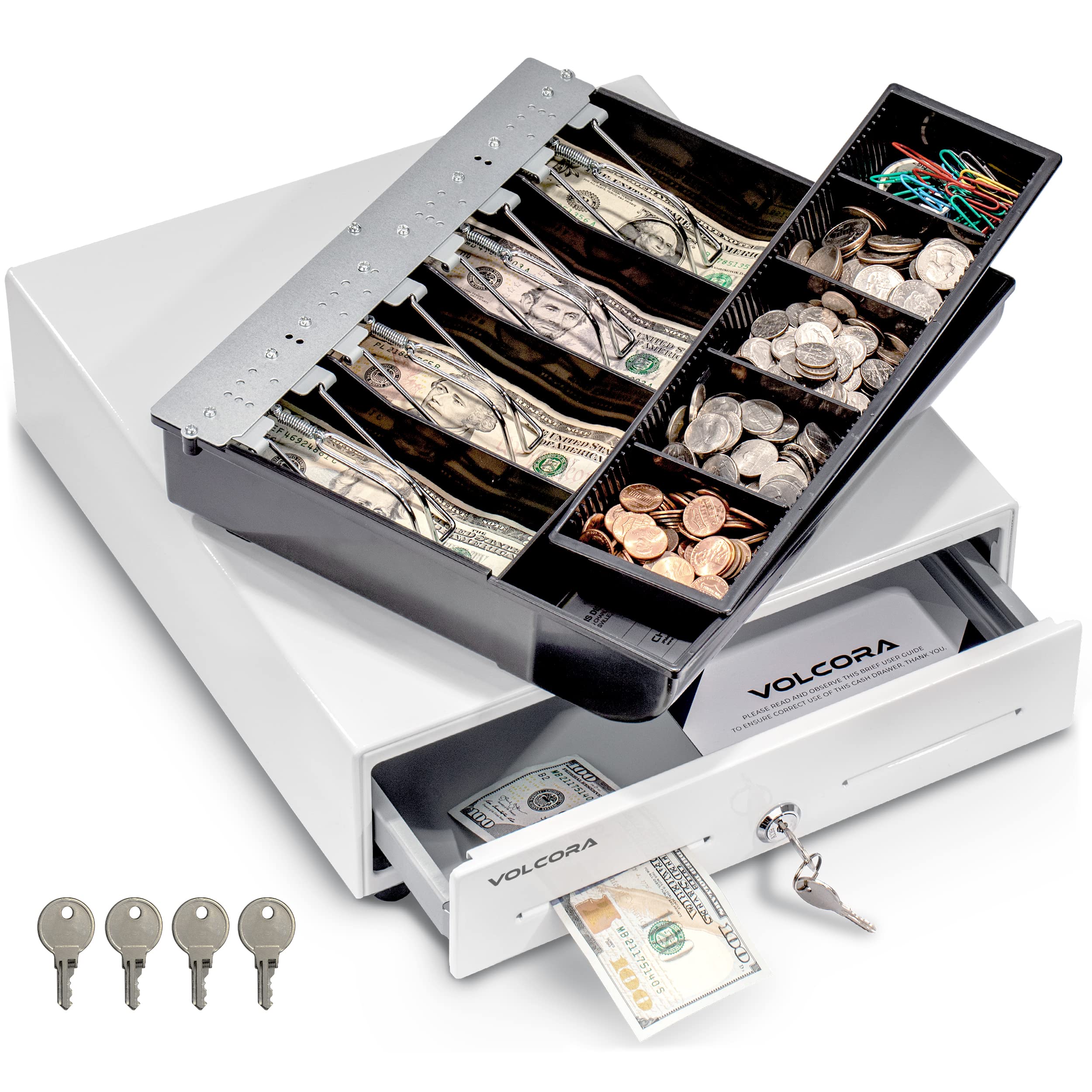 Amazon.co.jp: Volcora 13インチ キャッシュレジドロワー POSシステム