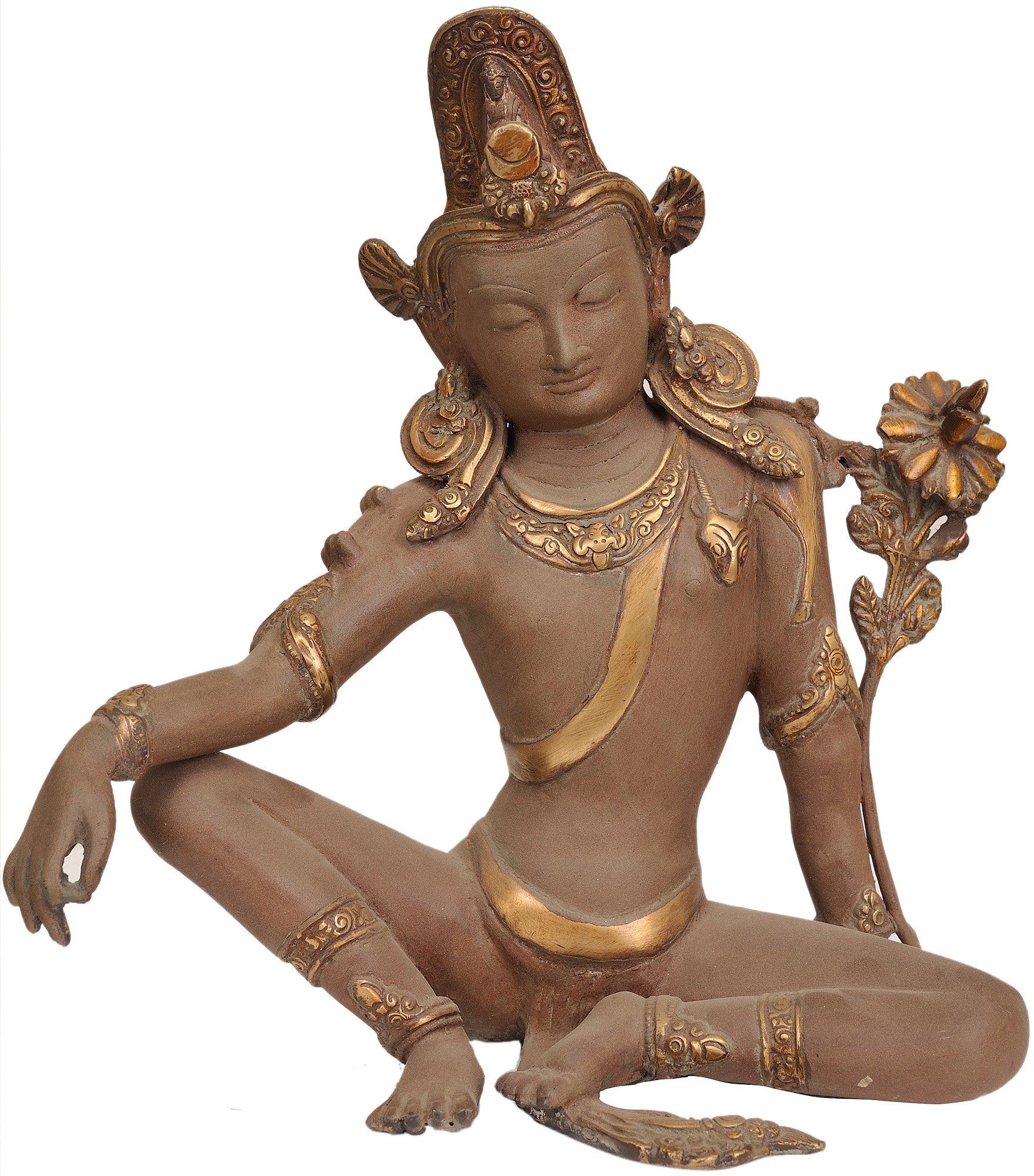 1080 とても古い青銅のインドの神様の像です 1080 とても古い青銅の