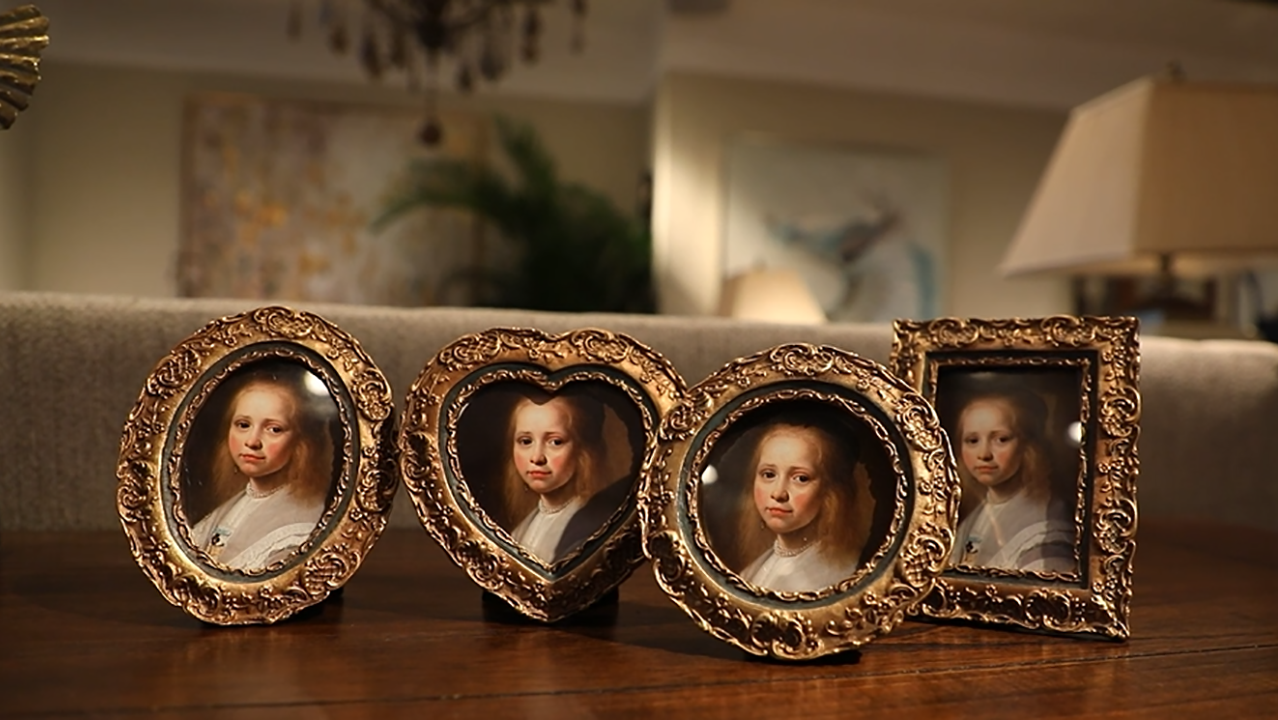 Amazon.com - SYLVIA'S SHOP 3x3 Small Vintage Heart Shaped Picture