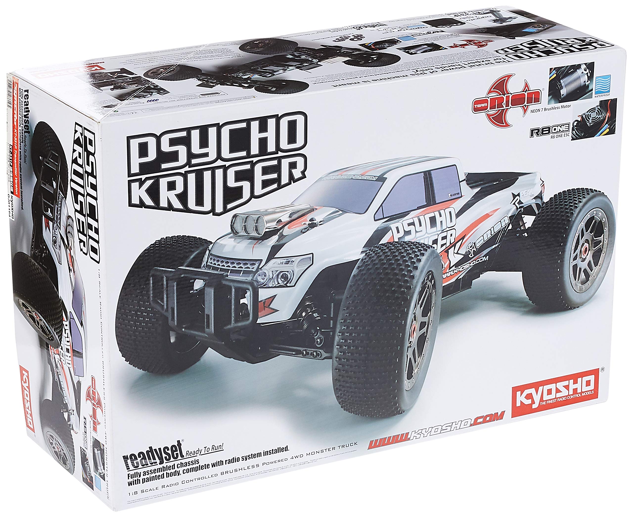 Kyosho Psycho Kruiser 6S LiPo, 18 Scale Brushless Powered RC Truck