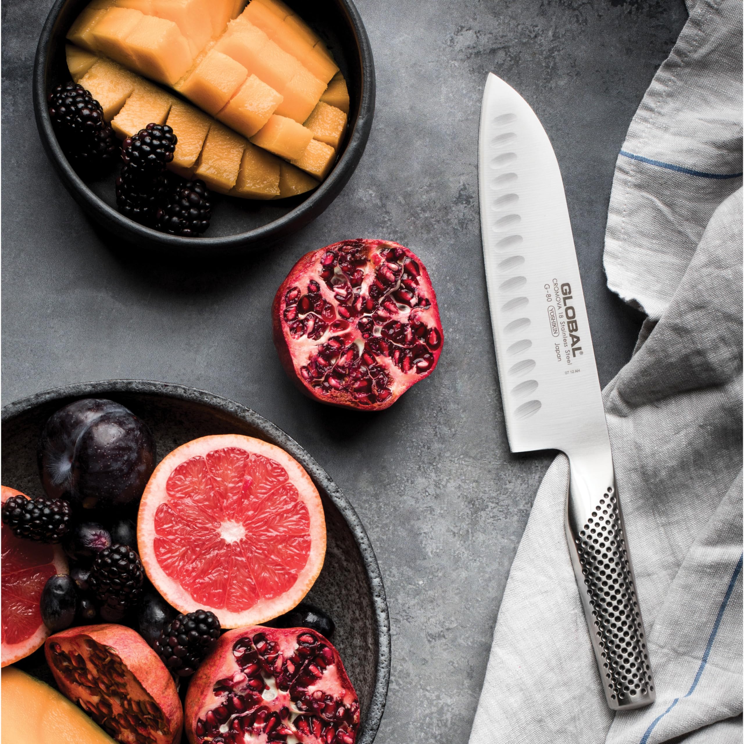 Amazon | G-80 GLOBAL グローバル 包丁 三徳 溝入り 18cm オール