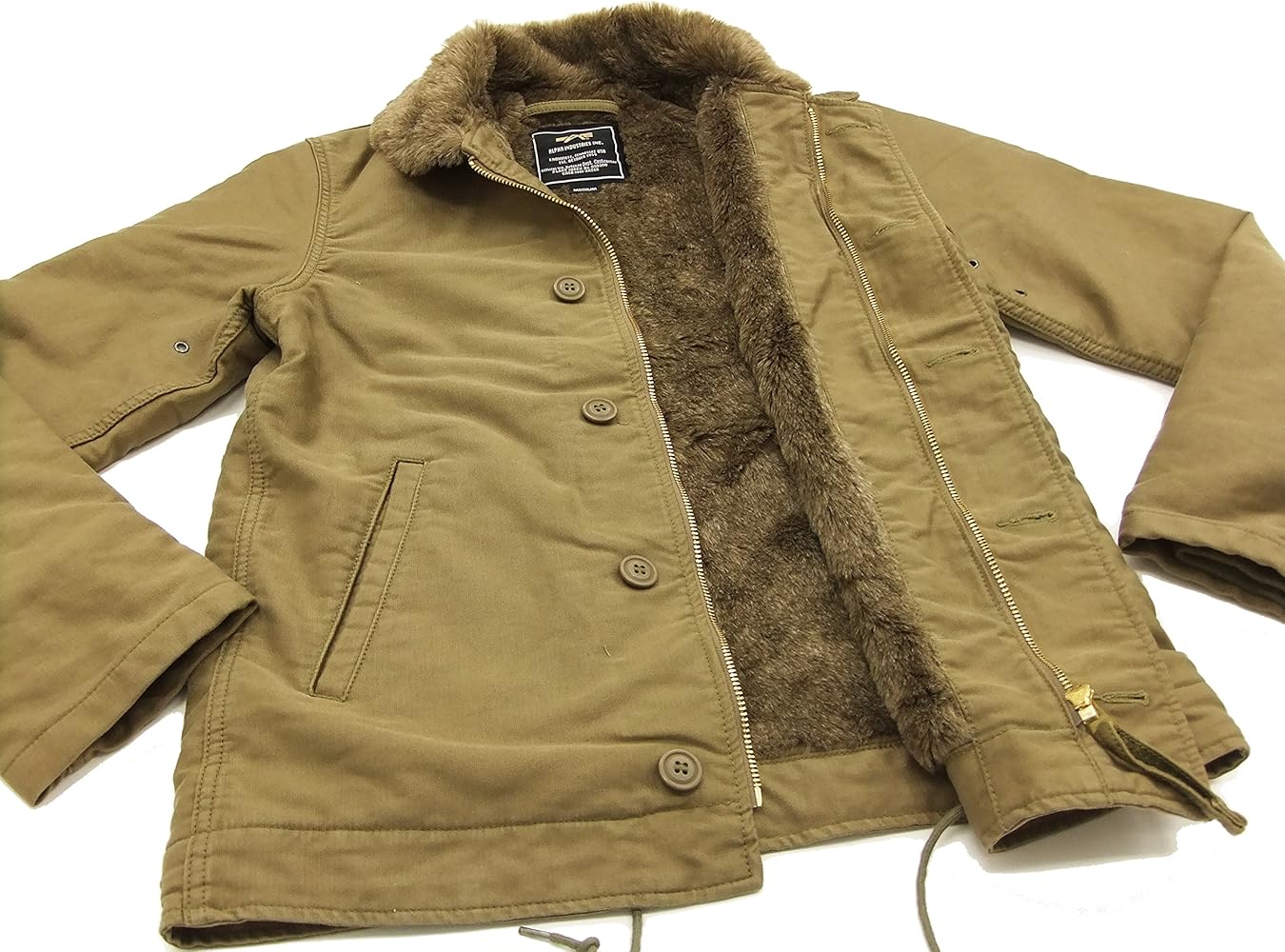 Amazon | (アルファ) ALPHA N-1 デッキジャケット 20521-414 メンズ N1