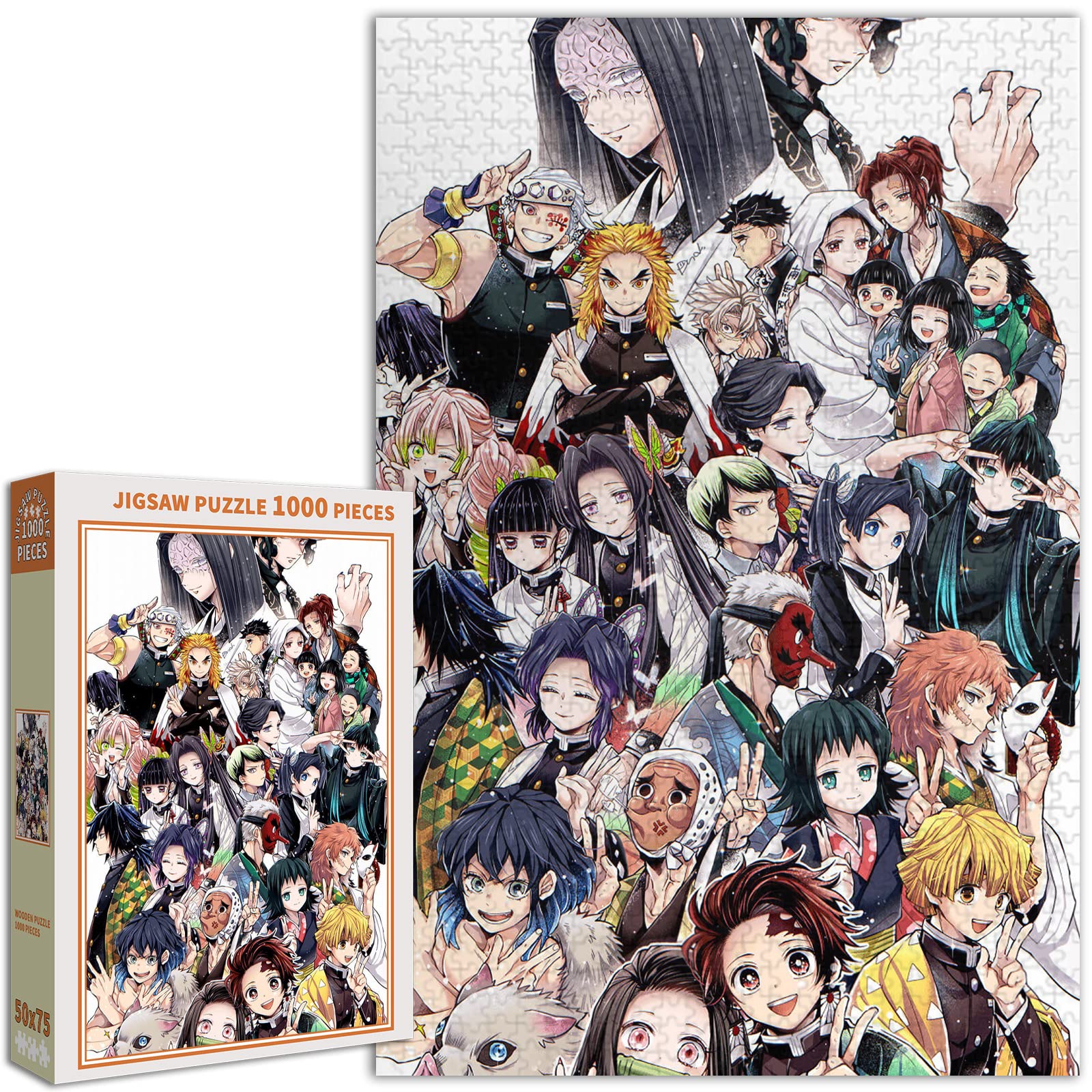 Amazon.co.jp: 鬼滅の刃 ジグソーパズル 1000 PCS GM74-鬼滅の刃