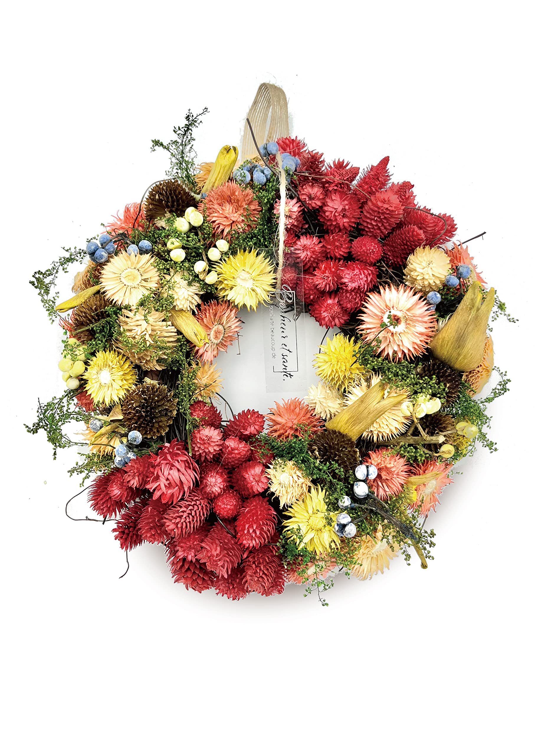 Mym様専用 フラワーリース＊ 大きめ ドロセナとグロリオサのナチュラル