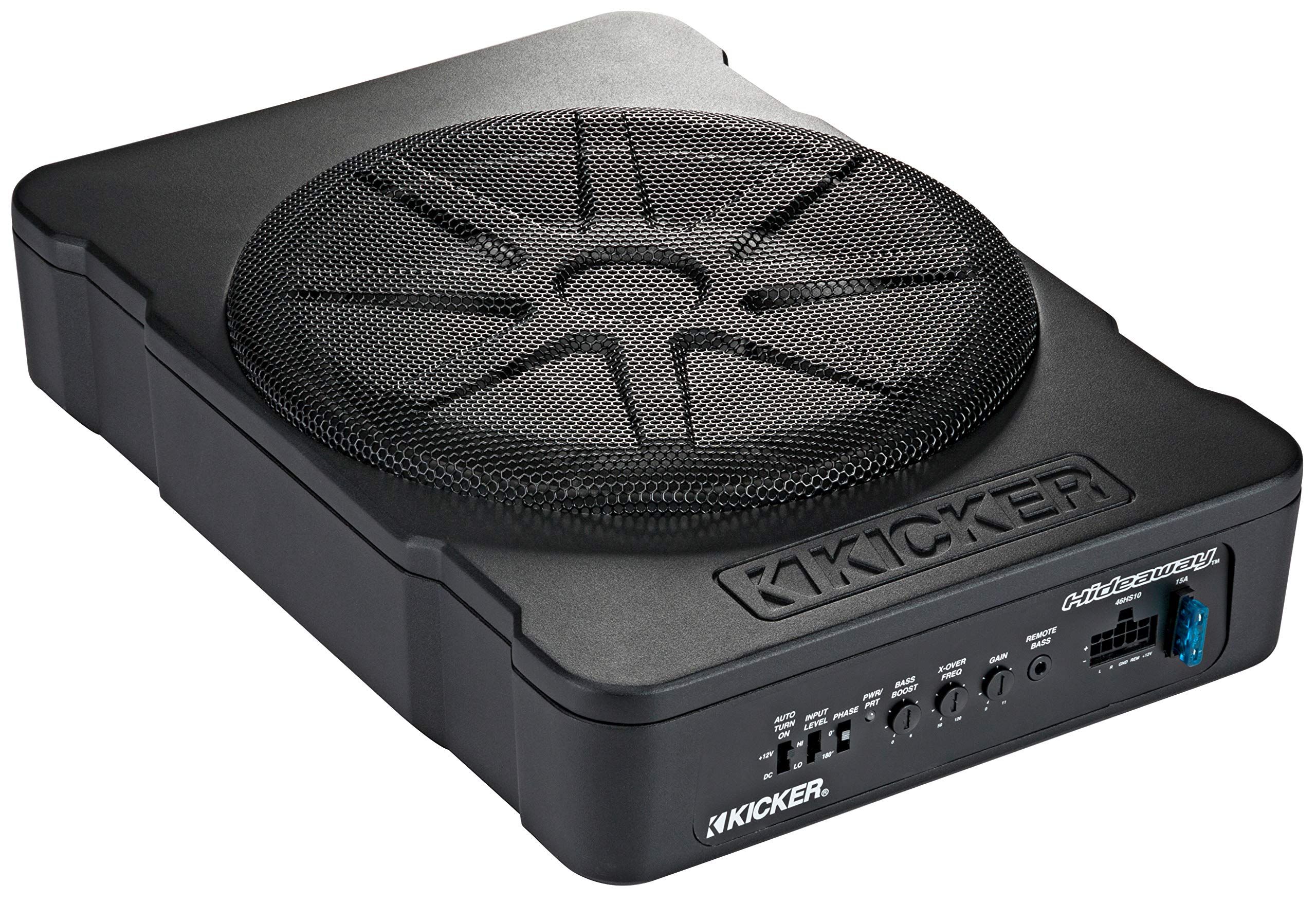 Amazon.com: KICKER 46HS10 Hideaway Compact Powered Subwoofer, 10