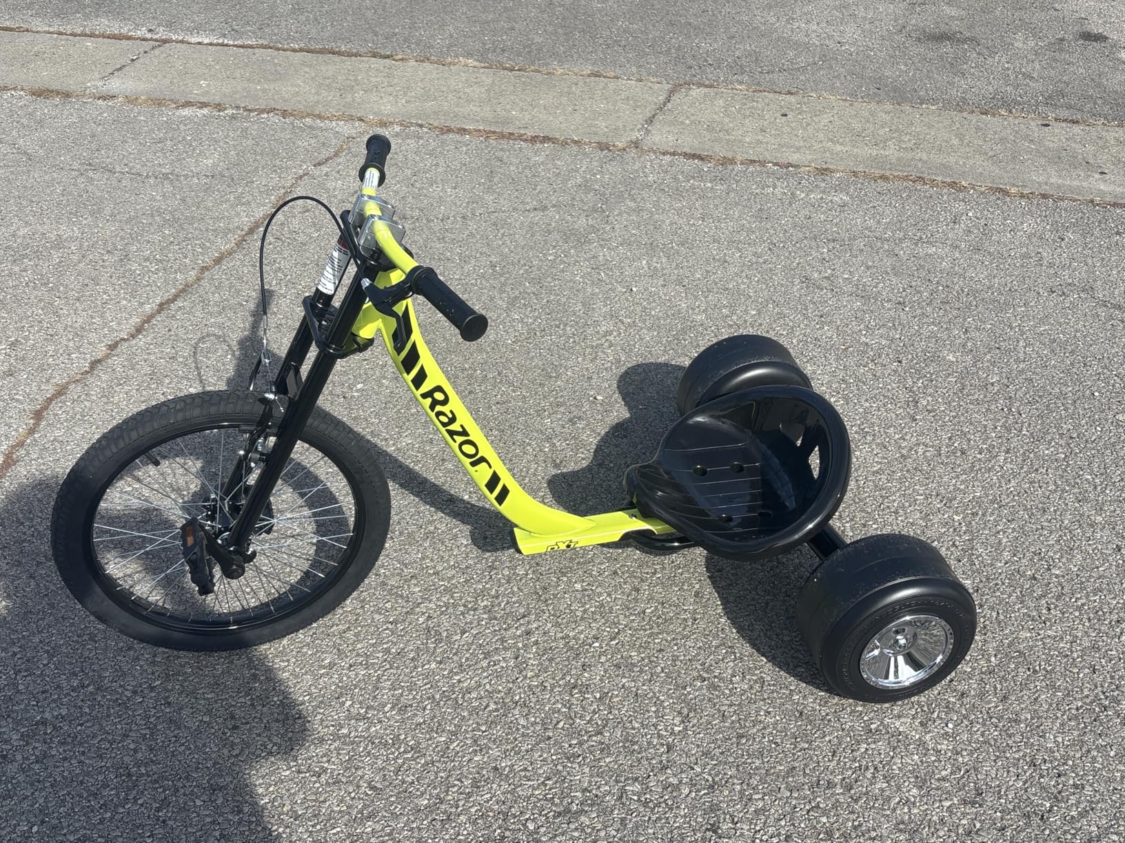 Buy Razor DXT Drift Trike Yellow, One Size at Ubuy UK