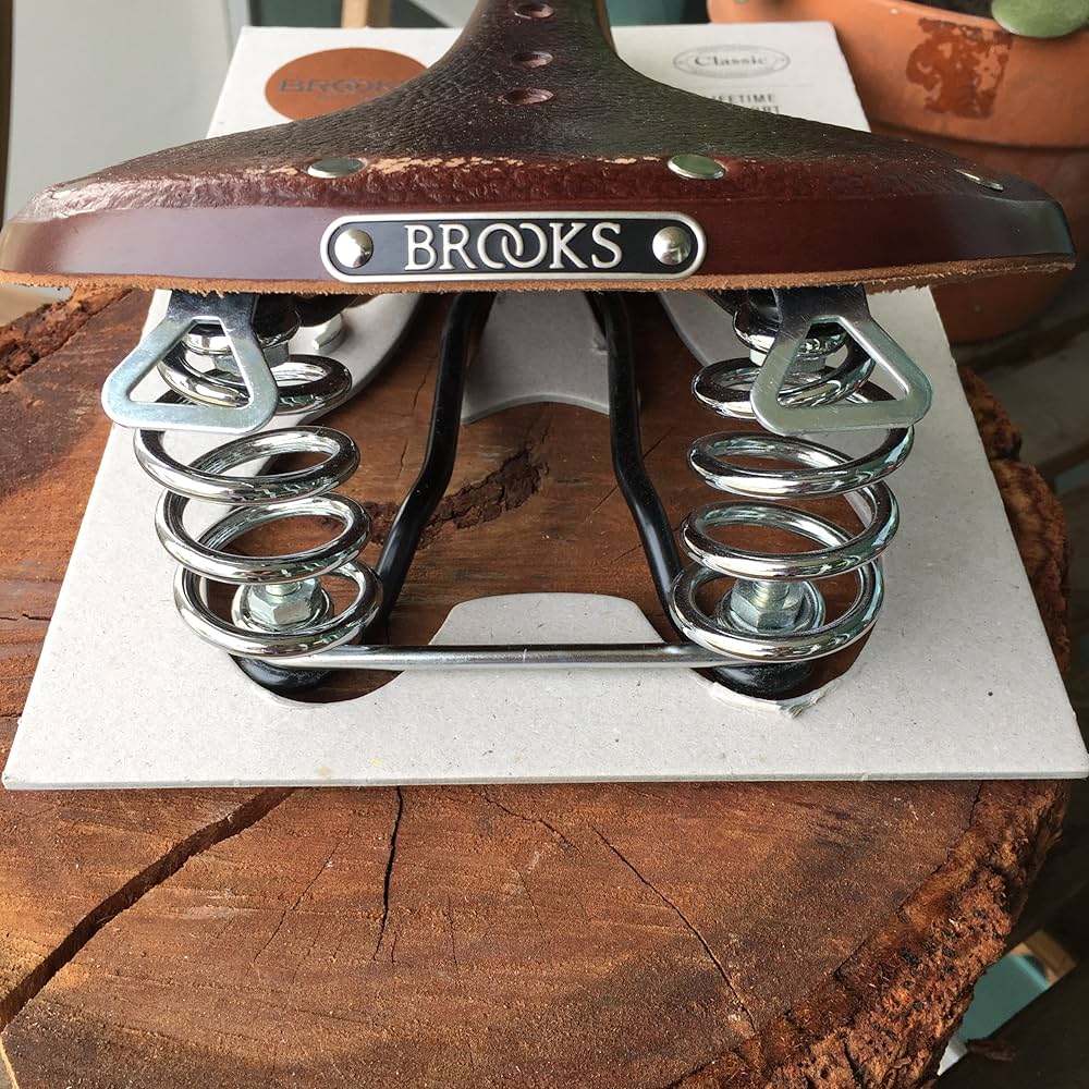 Amazon | BROOKS(ブルックス) レザーサドル スプリングつきモデルB66の