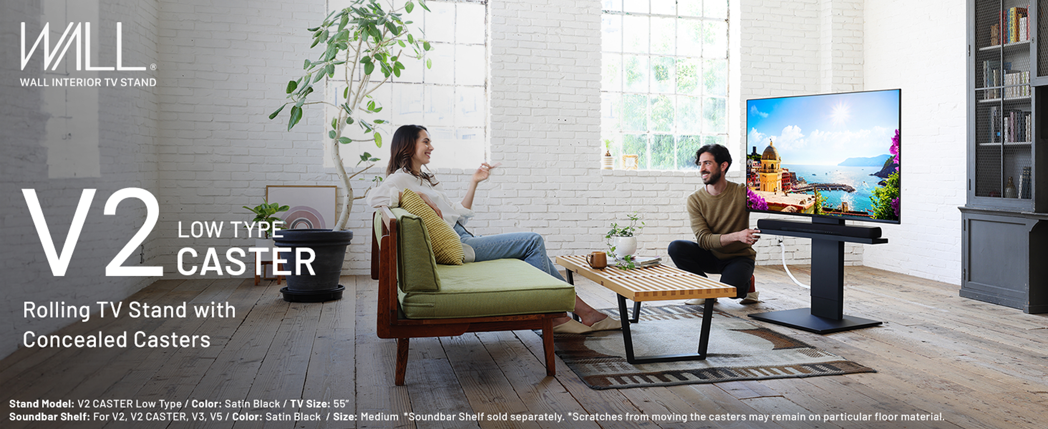 マサ】WALL TV STAND V2 Low type Amazon.com: WALL V2 Caster Low