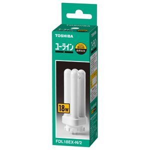 Amazon | 東芝 FDL18EX-N/2 昼白色 5個入 コンパクト形蛍光ランプ18形