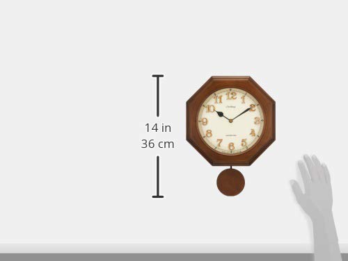 Amazon.co.jp: さんてる レトロ 電波 振り子 柱時計 日本製掛け時計