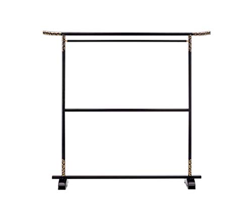 Amazon | ストア・エキスプレス 二段大衣桁 黒 黒 61-819-82-1 | 作業