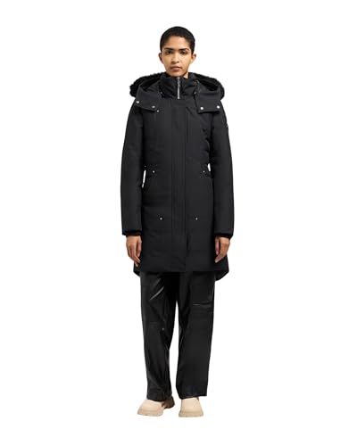 Amazon.com: Moose Knuckles Women's Cloud Shearling Parka, Black W