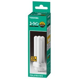 Amazon | 東芝 FDL27EX-N/2 コンパクト形蛍光ランプ27形 昼白色 5個入