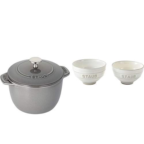 Amazon｜staub ストウブ 「 ラ ココット de GOHAN グレー M 16cm