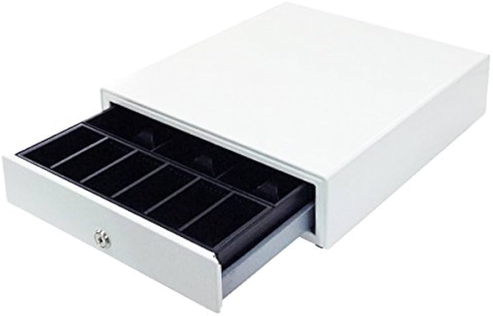 5台中の3台 未使用 NUSRATS 自動＆手動兼用 キャッシュドロア 白 小型