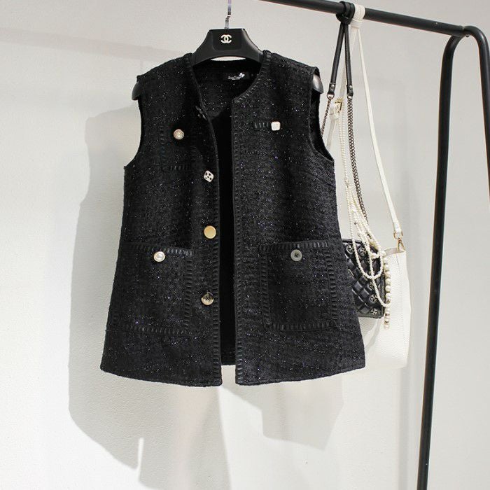 予約 ツイード ボタン ジレ ベスト | LiLiRena