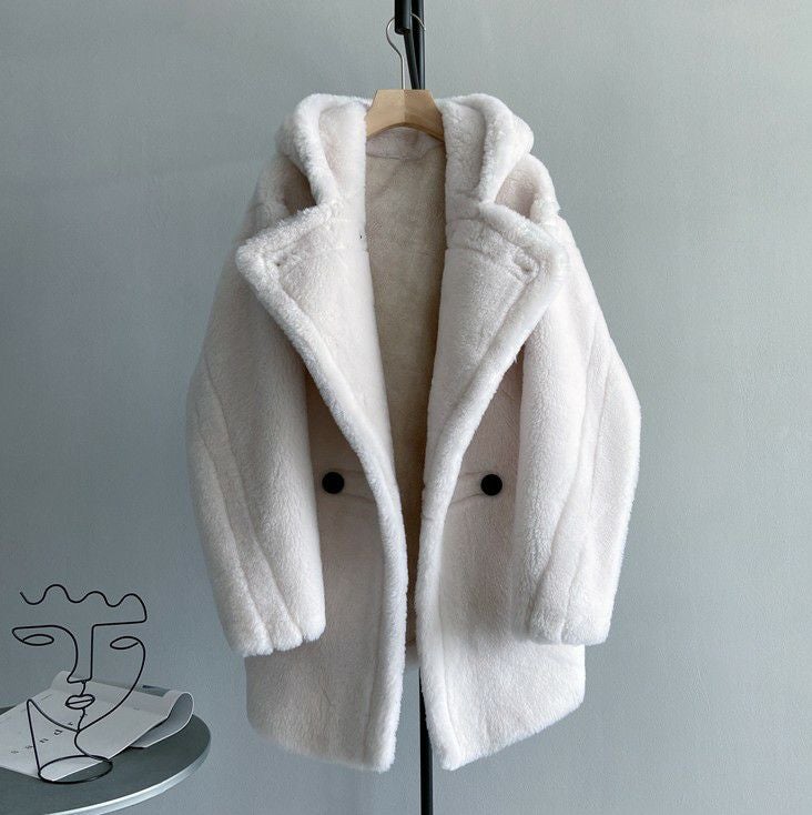 予約 4color ベアムートン フード付き ショート コート | LiLiRena