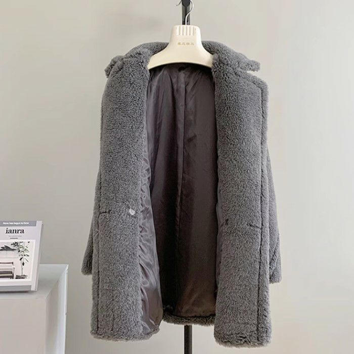 一部即納 5color WOOL ボア ミディ丈 ショート コート | LiLiRena