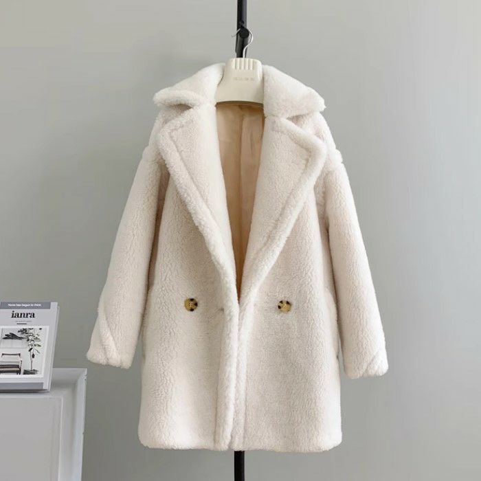 一部即納 5color WOOL ボア ミディ丈 ショート コート | LiLiRena