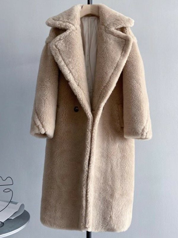 予約 6color WOOL 軽量版 ボア ロング コート | LiLiRena