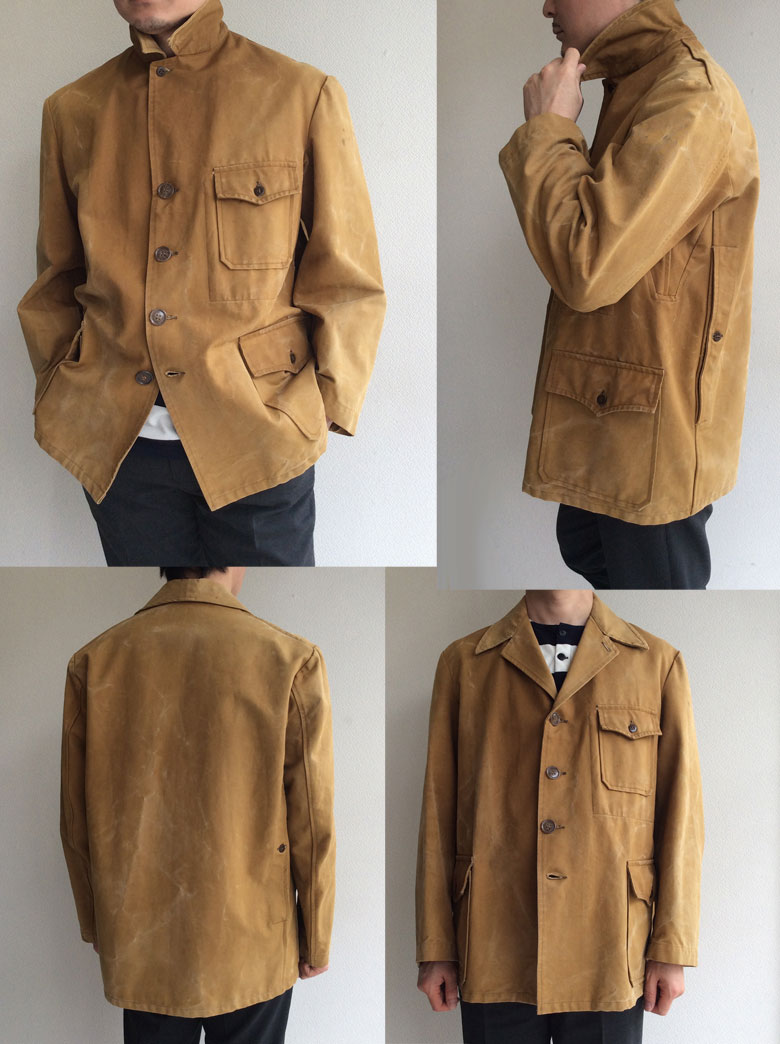1940-1950's French Brown Duck Hunting Jacket Camel - マメチコ