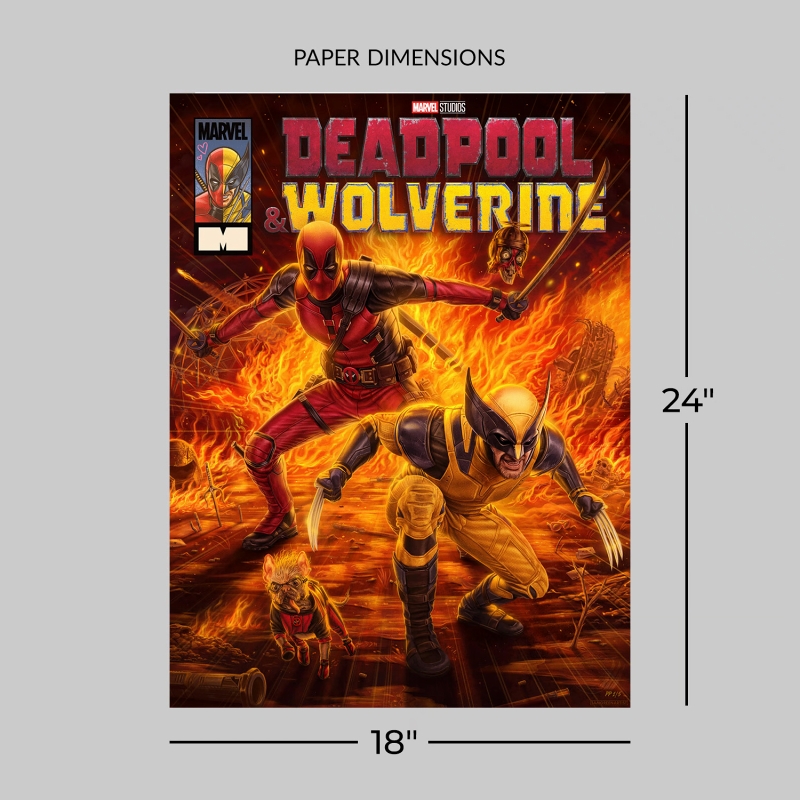 Deadpool & Wolverine/ デッドプール & ウルヴァリン アートプリント