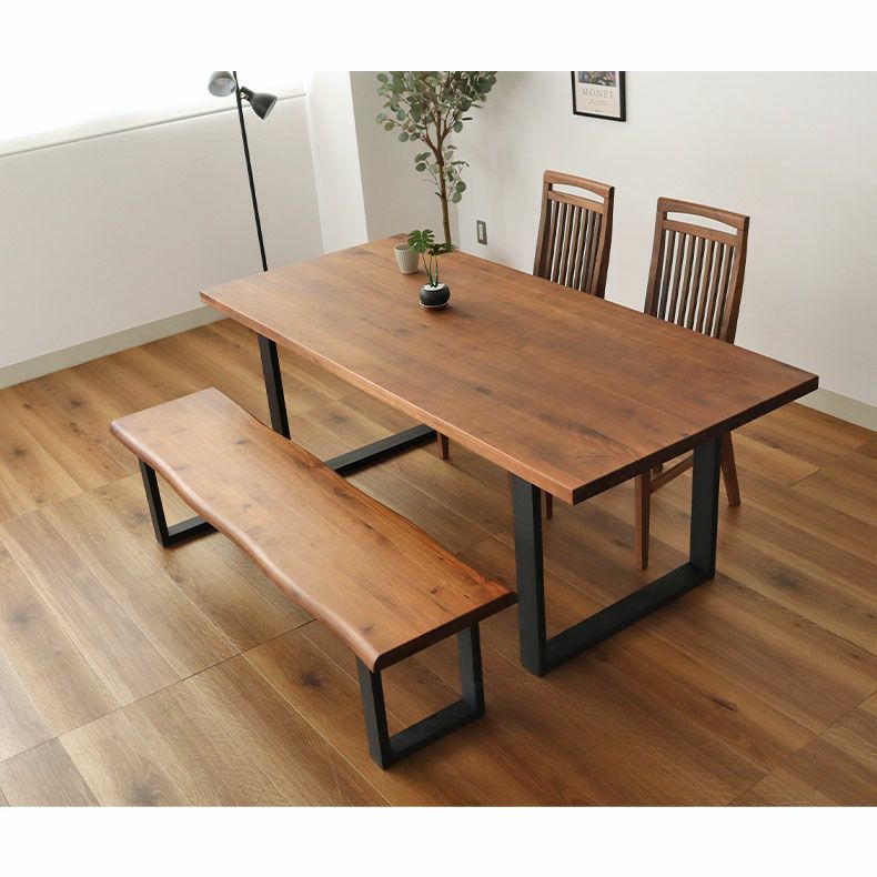 幅160cm ダイニングテーブル（ストレート天板ラバー脚