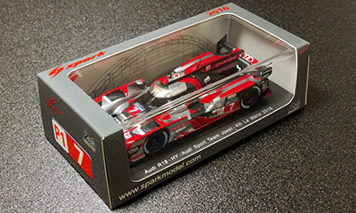 Spark 1/43 Audi R18 -HY- Audi Sport Team Joest - 4th Le Mans 2016