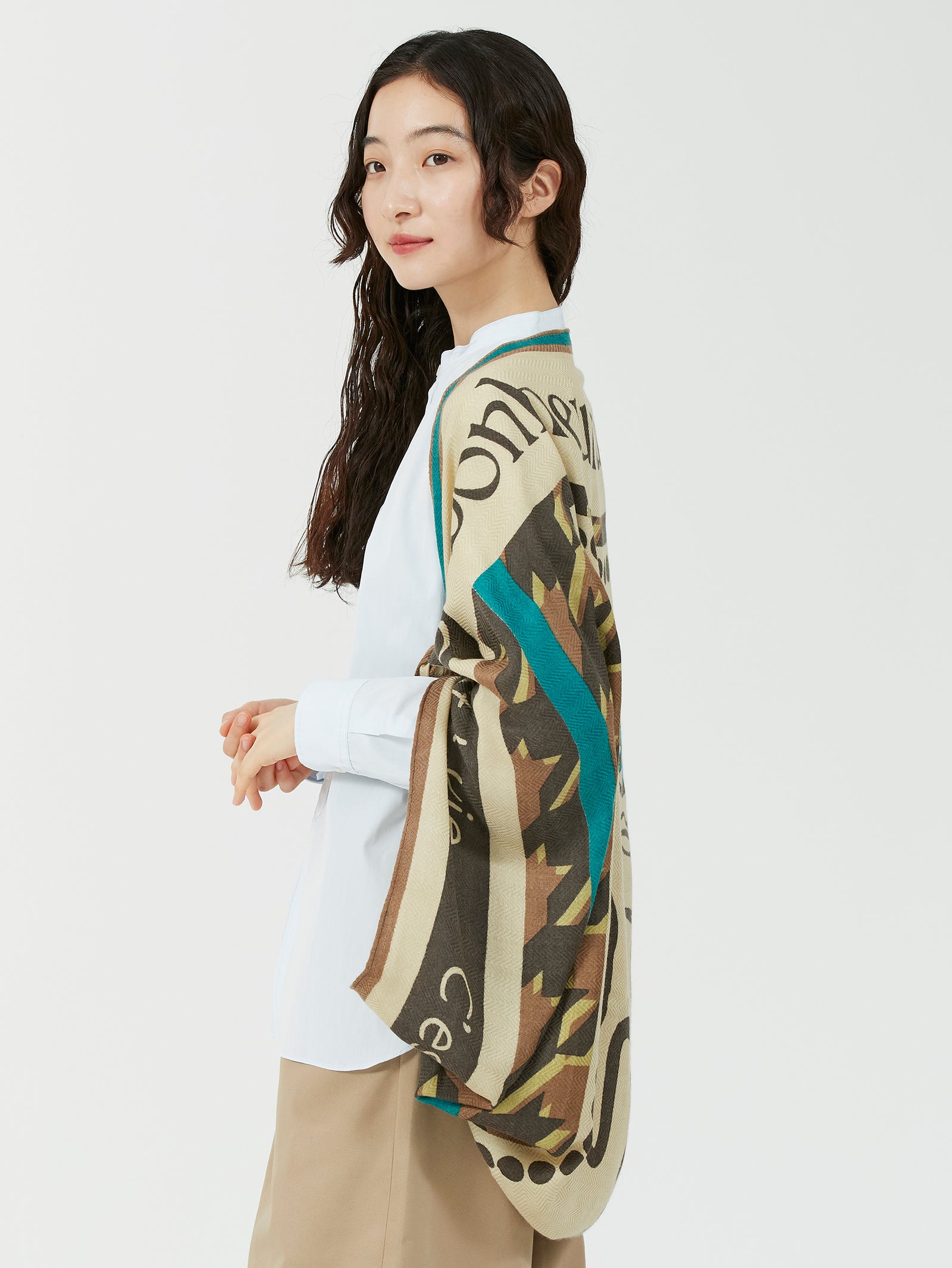 ウールシルクストールヘリンボーン織120＞ポエティック – manipuri