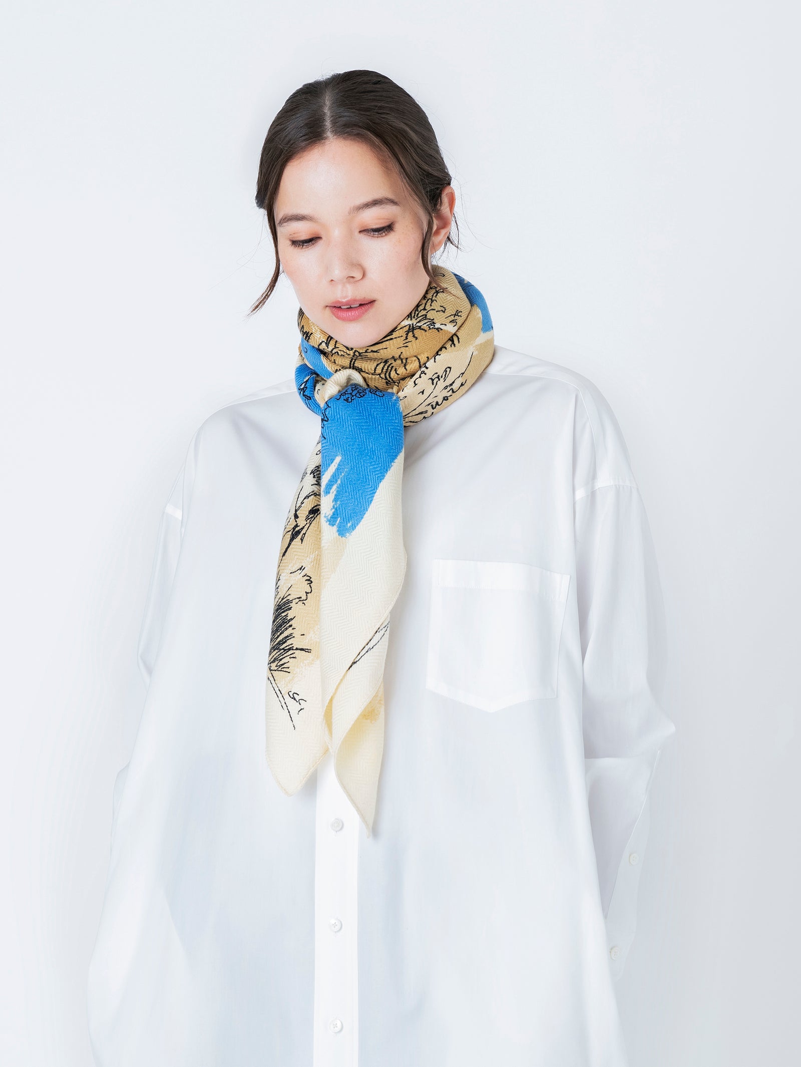 ウールシルクストールヘリンボーン織120＞レディ – manipuri