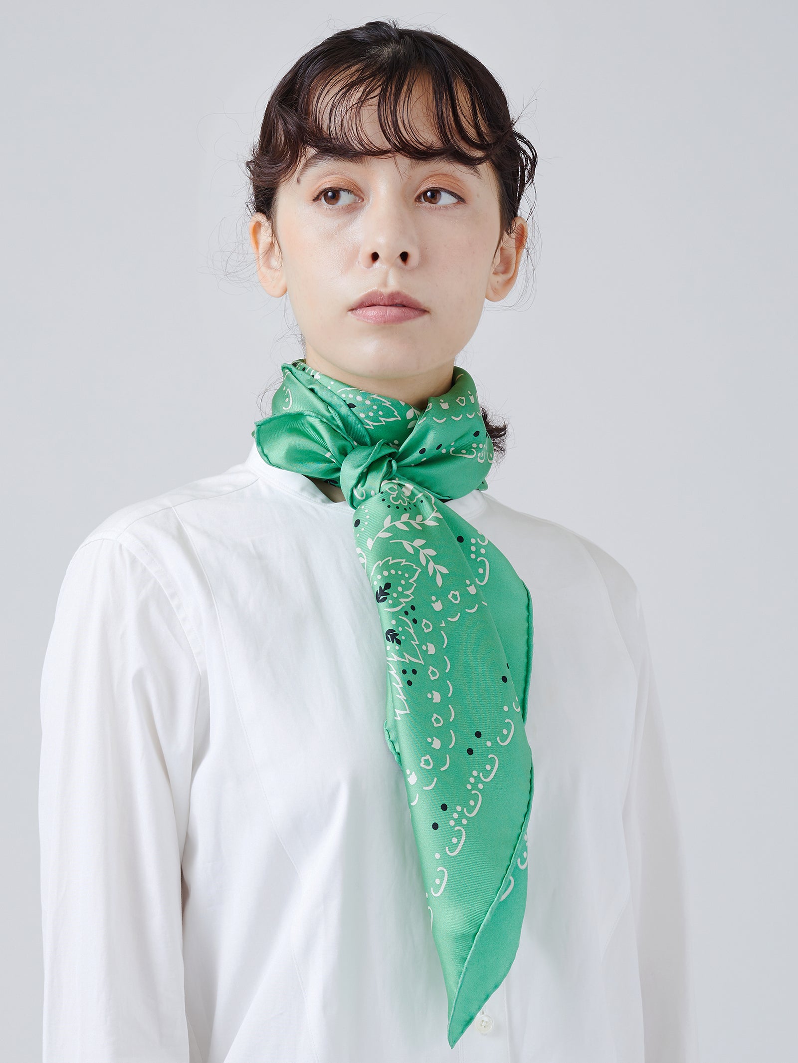 シルクスカーフ88＞ ペイズリーバンダナ – manipuri