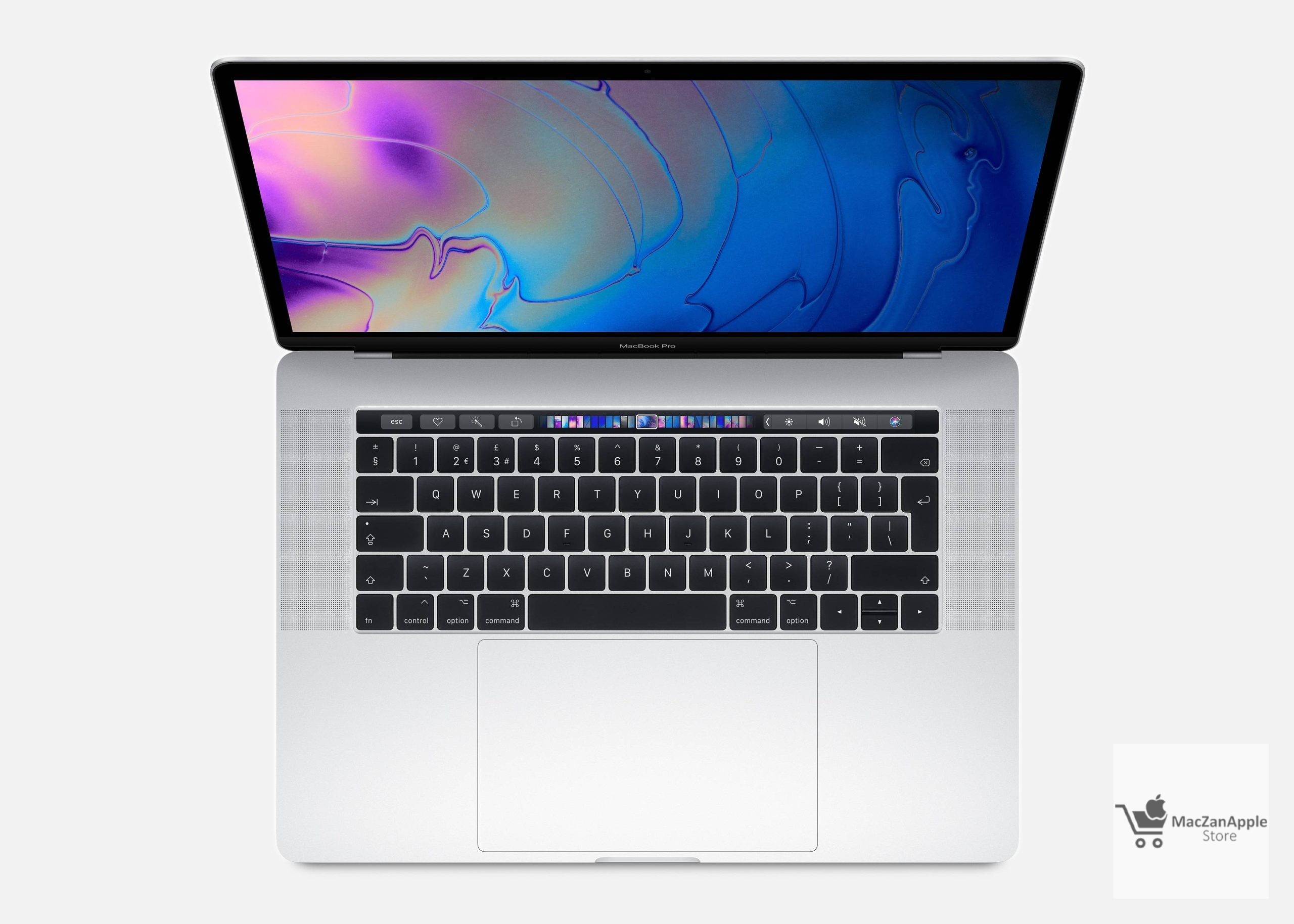 MacBook Pro 15.4 i9 2.3GHz 16GB RAM 512GB Silver – Maczanapple Store