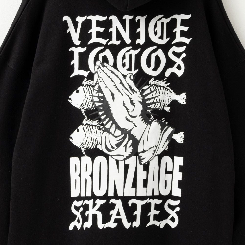 BRONZE AGE ハンドロゴビッグパーカー メンズ