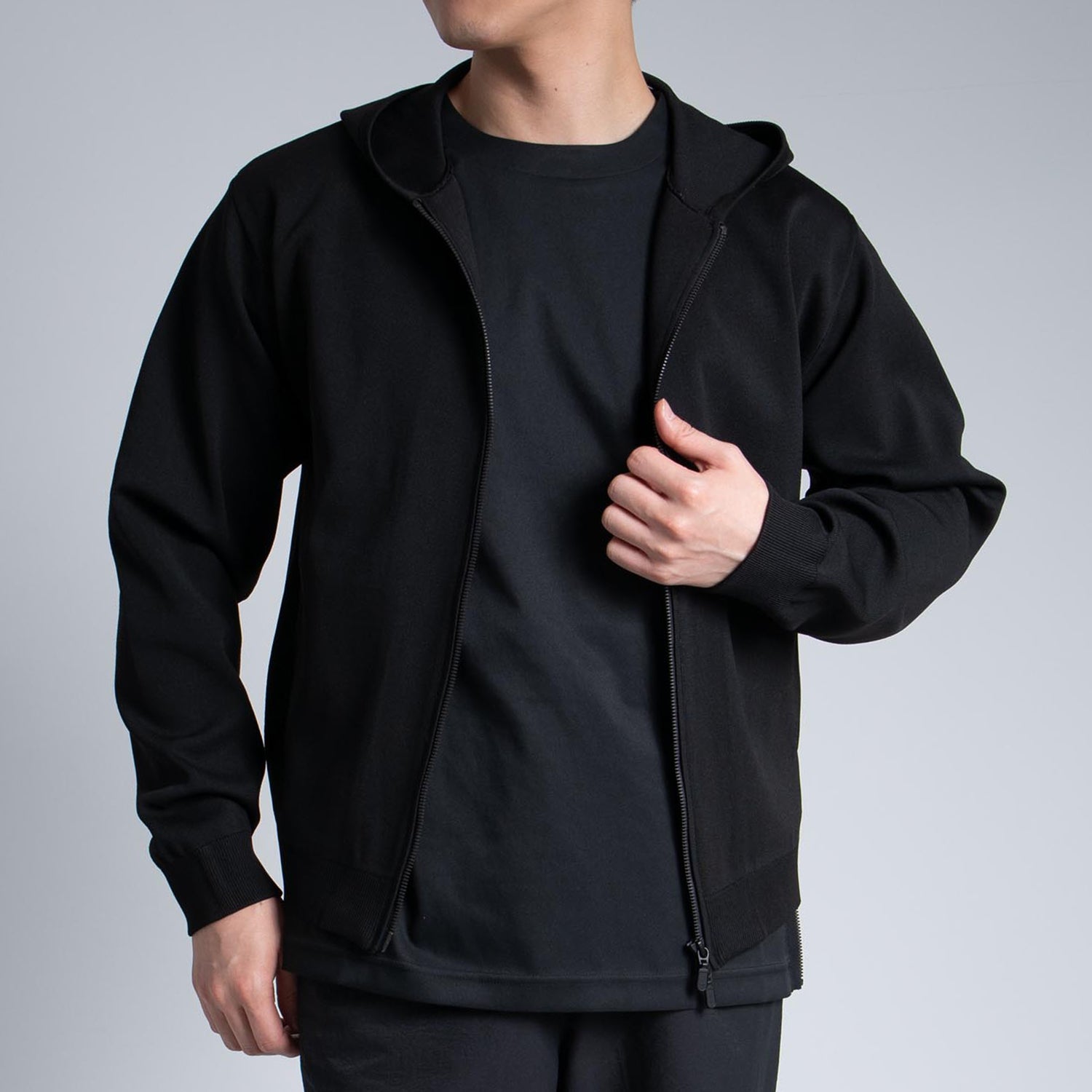 ultimex washable knit zip parka – Macqlo