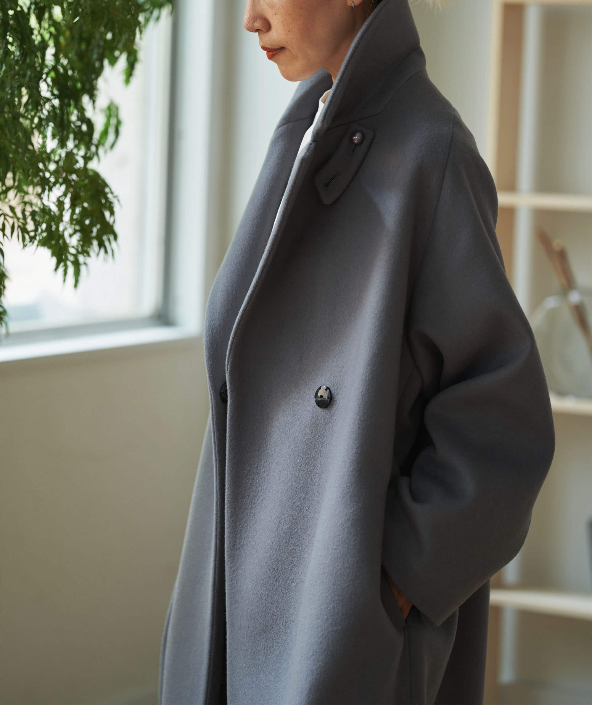 フォローコート」 NIGHT GREY「Follow Coat」soutiencollar（ステン