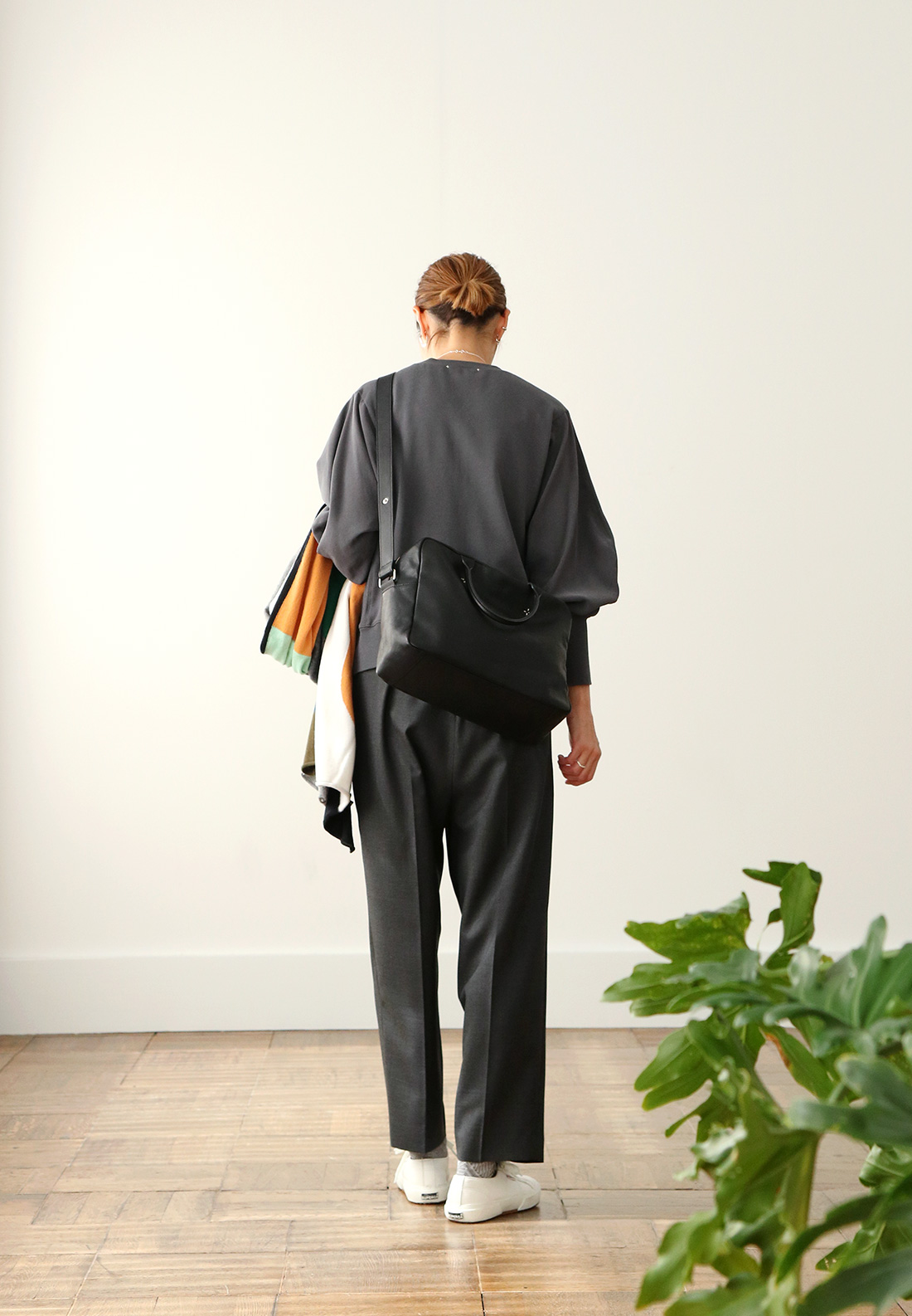 予約】「おかかえバッグ」ブラック「okakaebag」soutiencollar（ステン