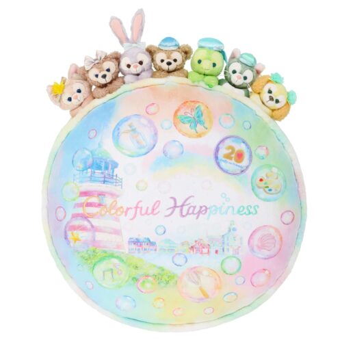 ダッフィー＆フレンズ全員のぬいぐるみがちょこん 20周年の円形
