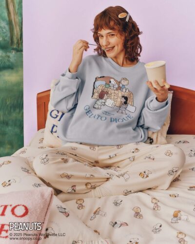 ジェラート ピケ「PEANUTS」コラボ スヌーピーのオリジナルアートの