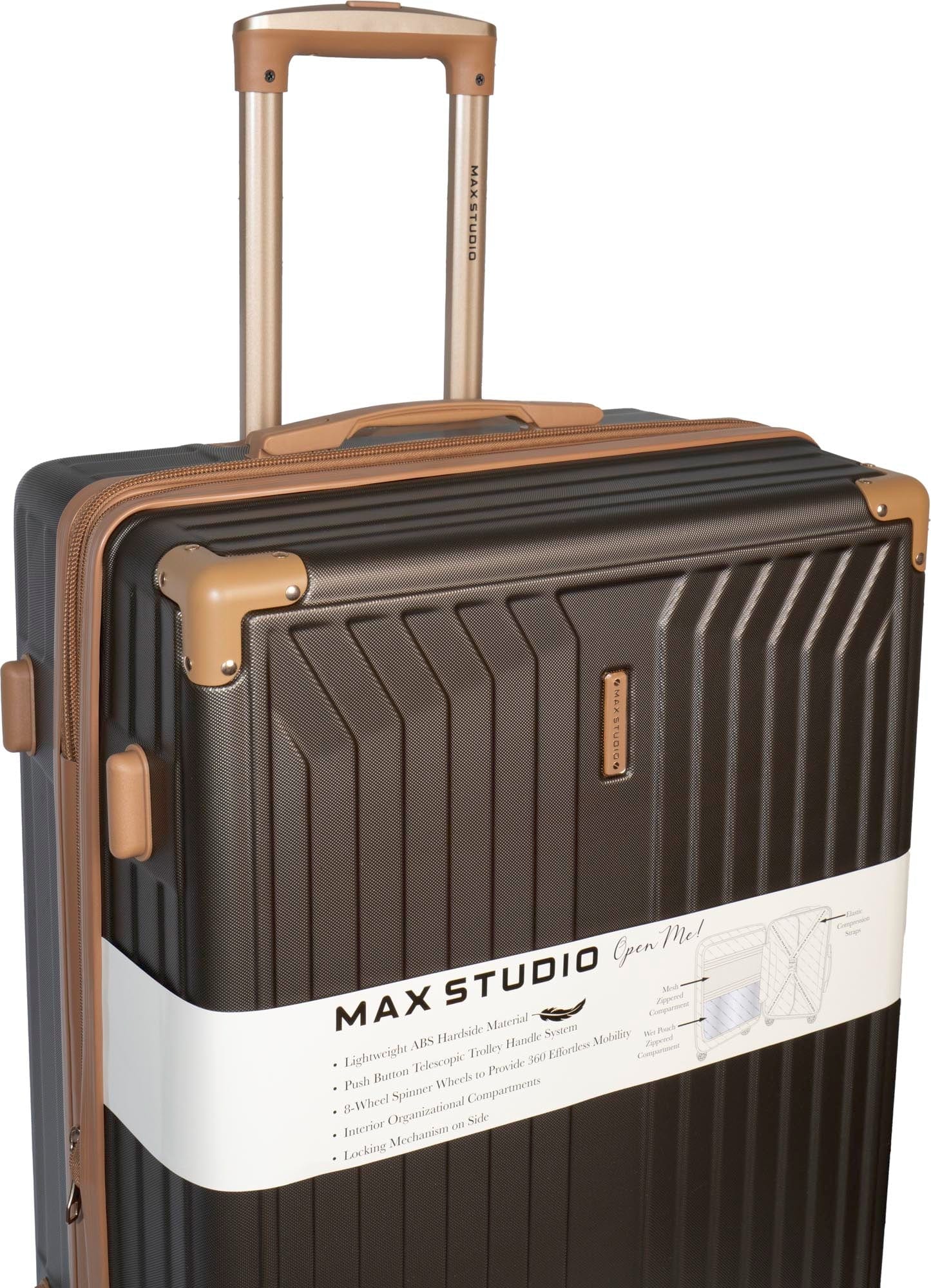 Max Studio The Edin ABS 3-Piece Hard Sided Luggage Set – Magid NYC