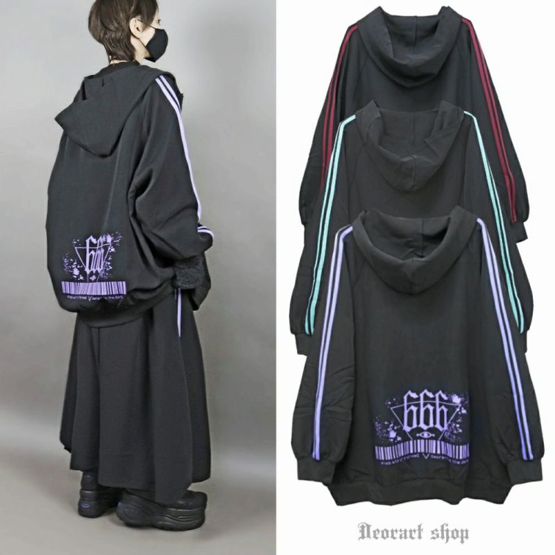 Deorart】 サイドライン・ジャージ パーカー [666] -TyCHE iero金沢店