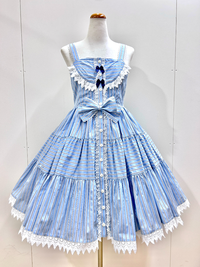 ALICE and the PIRATES ドビーストライプティアードジャンパースカート