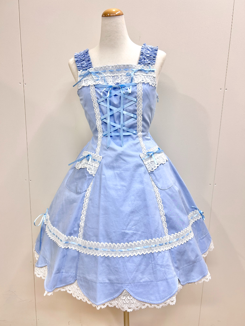 BABY,THE STARS SHINE BRIGHT 裾スカラップジャンパースカート