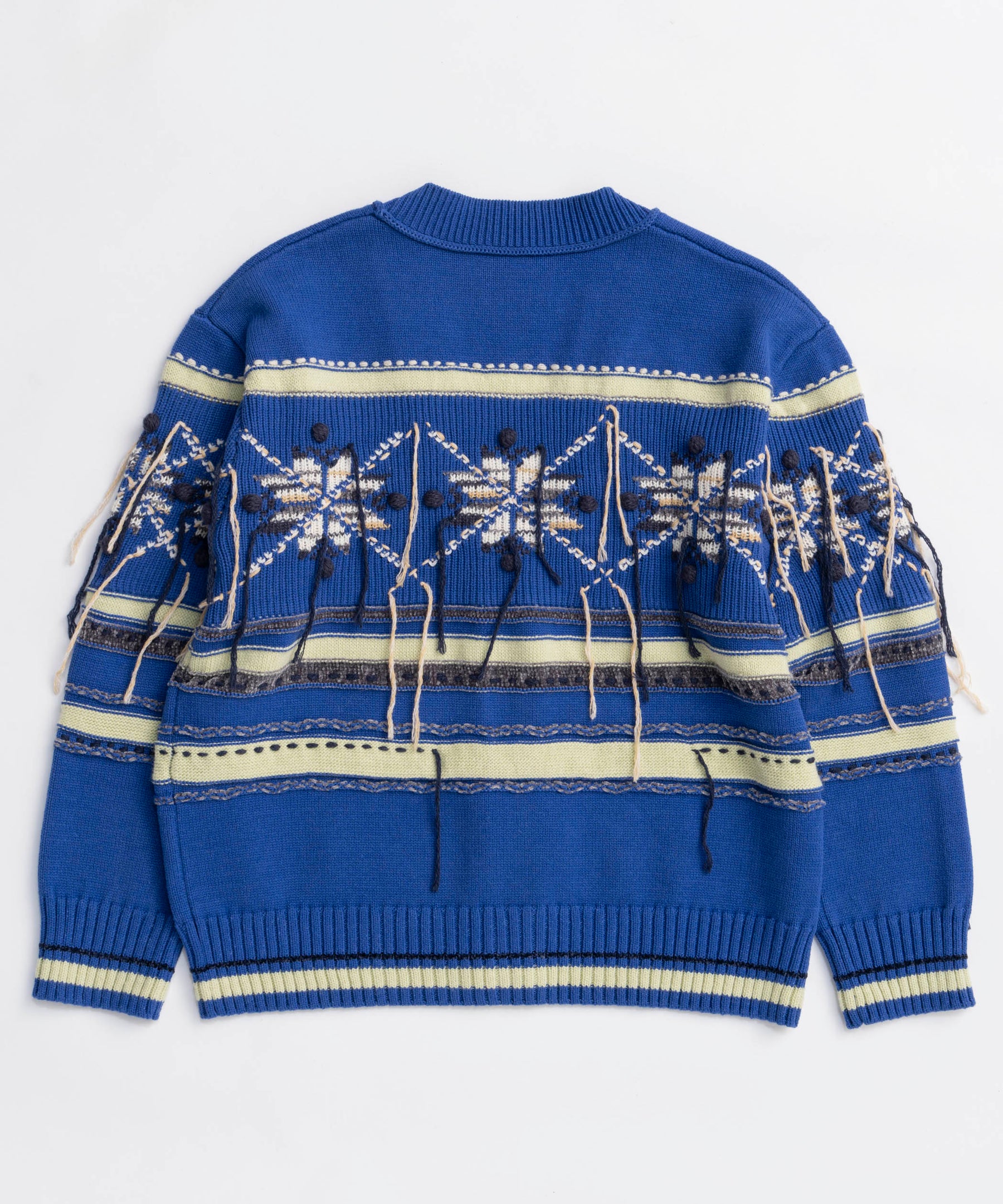 SALE】Argyle Motif Hand Stitch Knit Cardigan