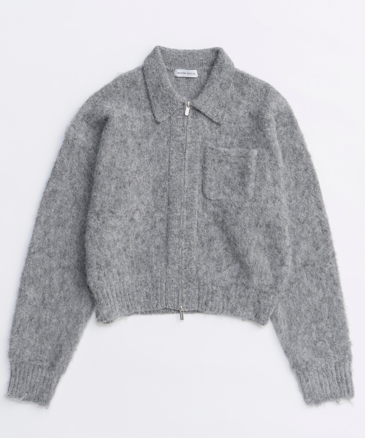 Soutien Collar Zip Knit Cardigan