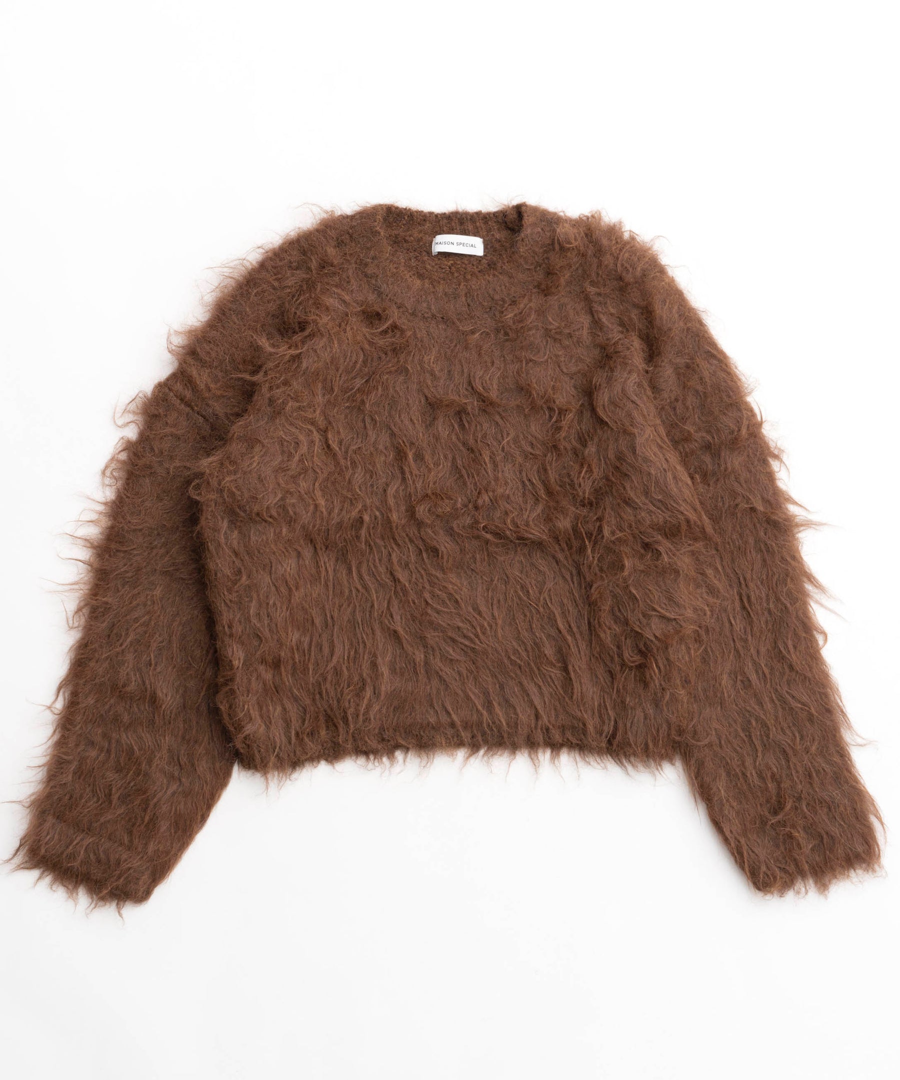 SALE】Fluffy Shaggy Knit Pullover