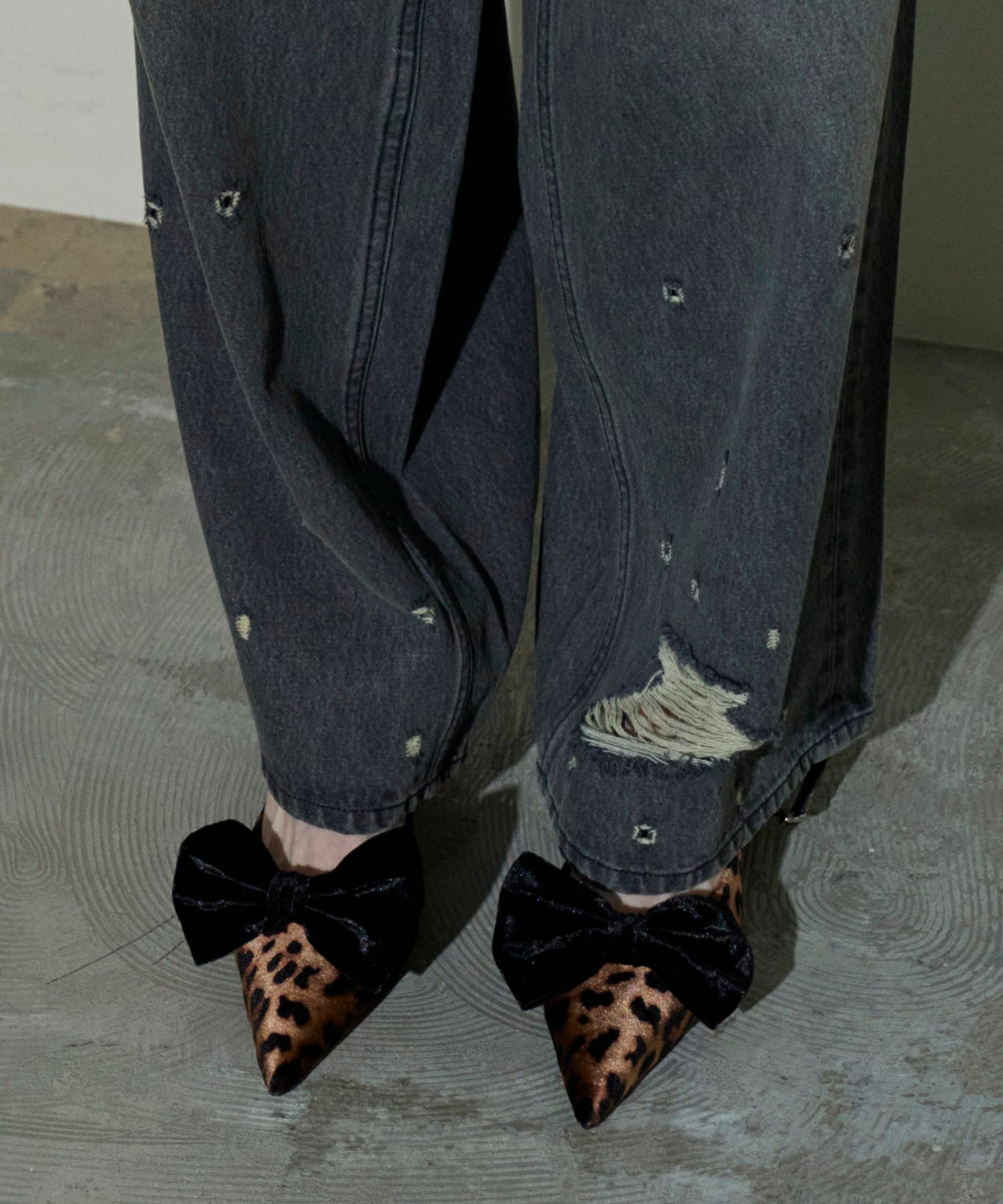 SALE】2way Ribbon Mule